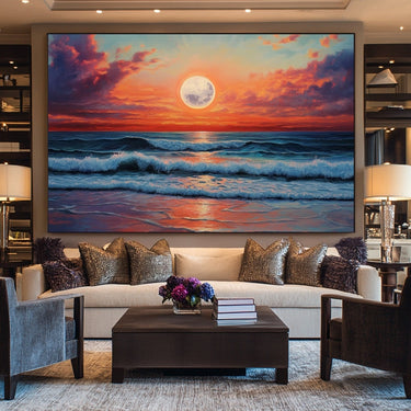 Sunset Night Sky Painting